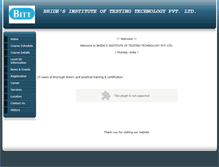 Tablet Screenshot of bittndt.com